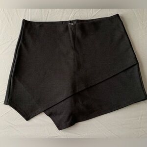 Black short length skort